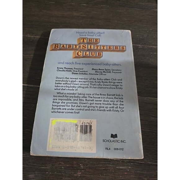 Vintage The Baby-Sitters Club #5 Dawn and the Impossible Three First Edition - Picture 3 of 7